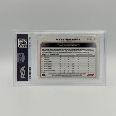 PSA 9 - 162/199 Max Verstappen #2 - Sapphire Edition - SSP - Chartreuse