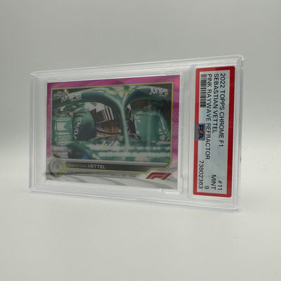 PSA 9 - 38/75 SEBASTIAN VETTEL #11 - PINK RAYWAVE REFRACTOR