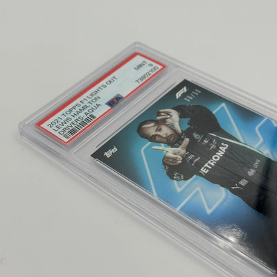 PSA 9 - 06/50    LEWIS HAMILTON DRIVERS-AQUA