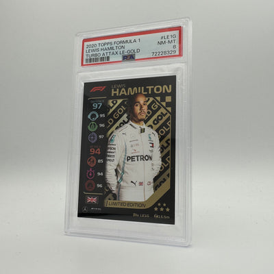 PSA 8 -   LEWIS HAMILTON  #LE1G - LIMITED EDITION - GOLD