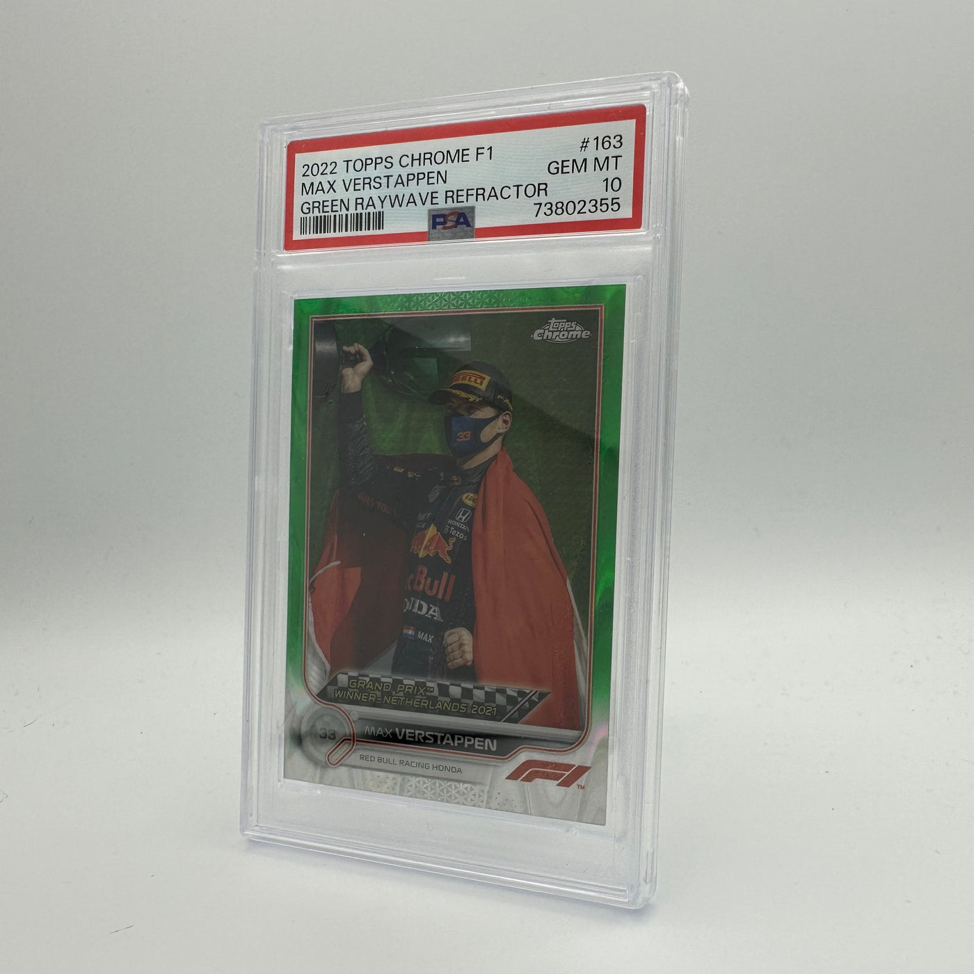 PSA 10 - 29/99 MAX VERSTAPPEN #163 - GREEN RAYWAVE REFRACTOR