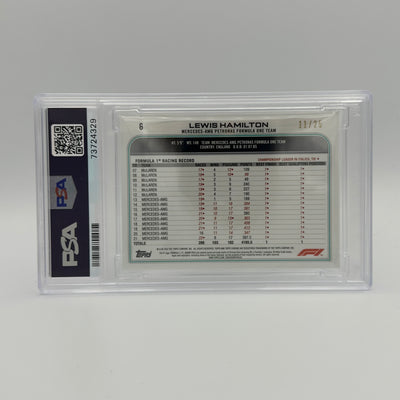 PSA 10 - 11/25 LEWIS HAMILTON #6 -  SAPPHIRE EDITION - ORANGE