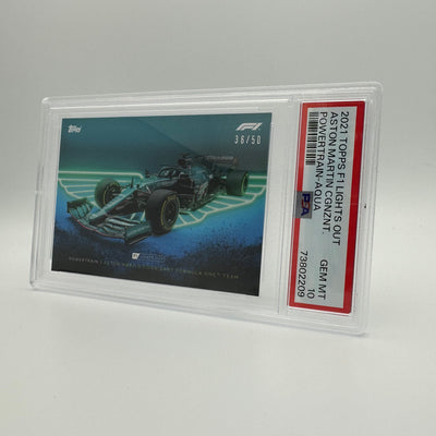 PSA 10 - 36/50 ASTON MARTIN COGNIZANT F1 TEAM - POWERTRAIN - AQUA