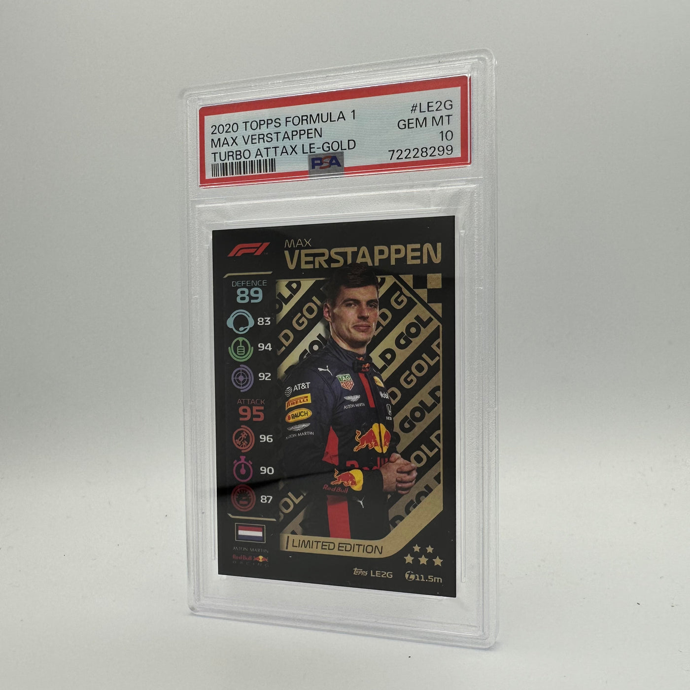 PSA 10 -   MAX VERSTAPPEN  #LE2G - LIMITED EDITION - GOLD