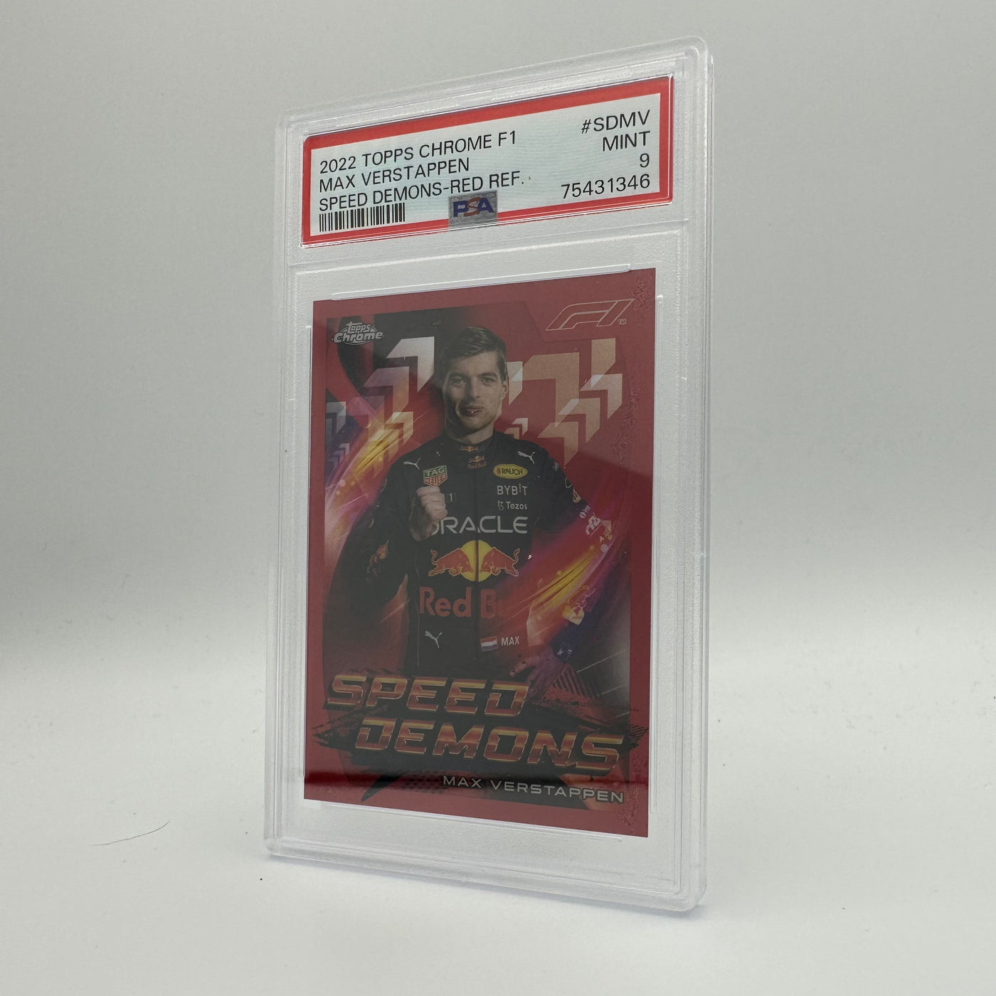 PSA 9 - 1/5 MAX VERSTAPPEN #SDMV - SPEED DEMONS - RED REFRACTOR