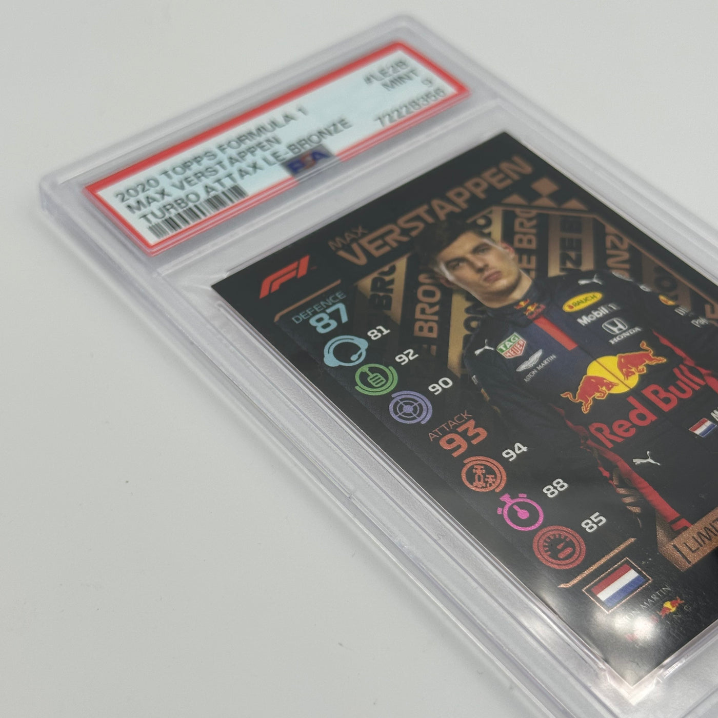 PSA 9 -   MAX VERSTAPPEN  #LE2B - LIMITED EDITION - BRONZE