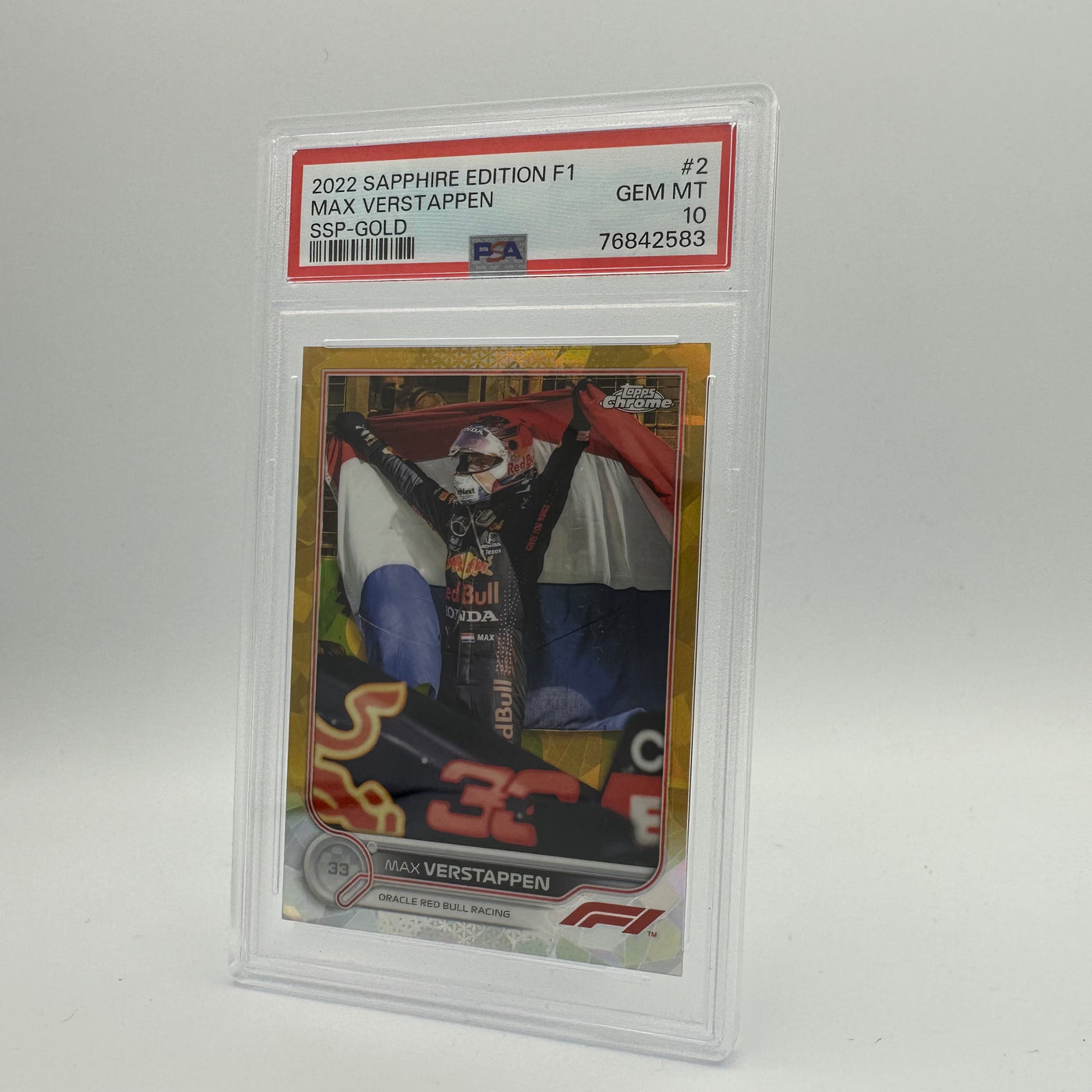 PSA 10 - 16/50 MAX VERSTAPPEN #2 - SAPPHIRE EDITION -  SSP - GOLD