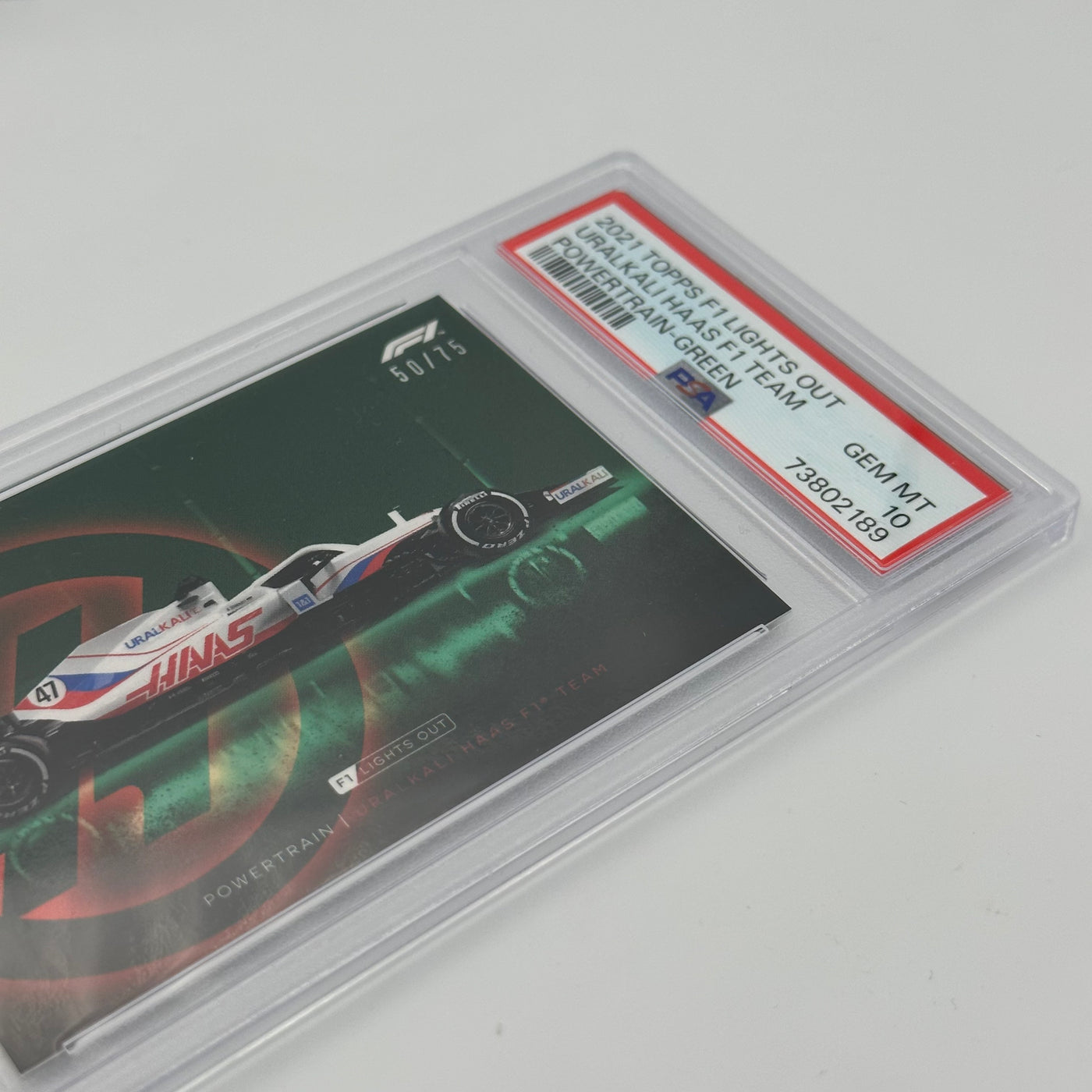 PSA 10 - 50/75 URALKALI HAAS F1 TEAM - POWERTRAIN - GREEN