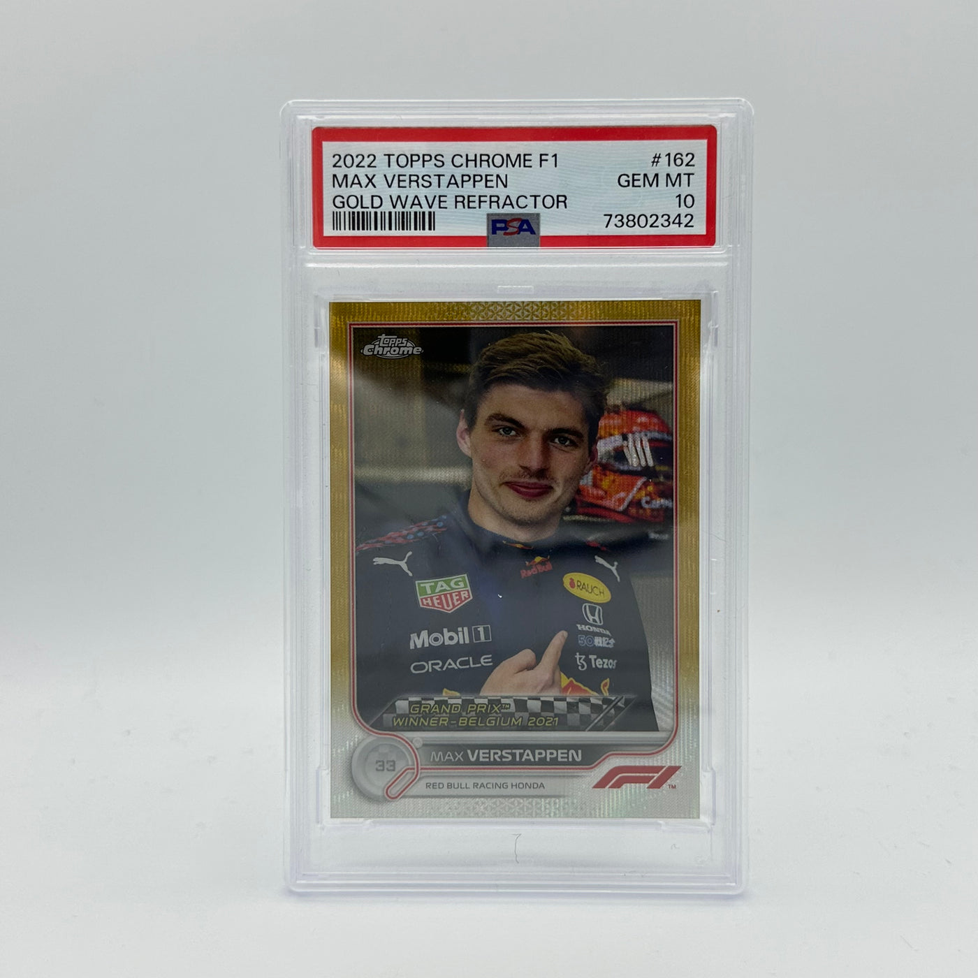 PSA 10 - 07/50 MAX VERSTAPPEN #162 - GOLD WAVE REFRACTOR