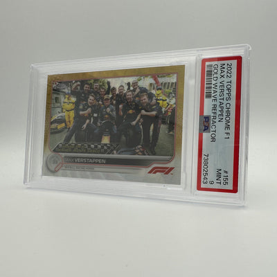 PSA 9 - 12/50 MAX VERSTAPPEN #155 - GOLD WAVE REFRACTOR