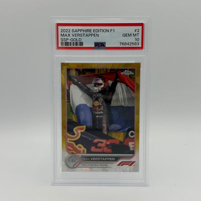 PSA 10 - 16/50 MAX VERSTAPPEN #2 - SAPPHIRE EDITION -  SSP - GOLD