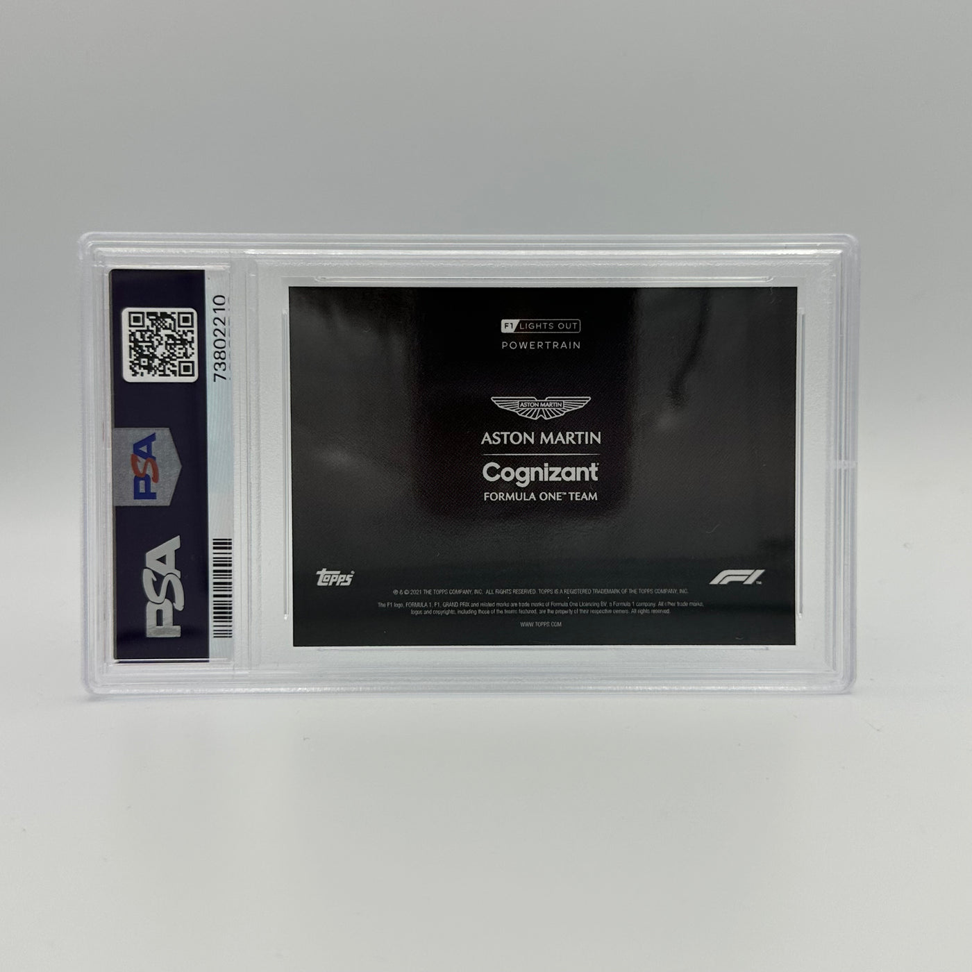 PSA 10 - 52/99 ASTON MARTIN COGNIZANT F1 TEAM - POWERTRAIN - BLUE