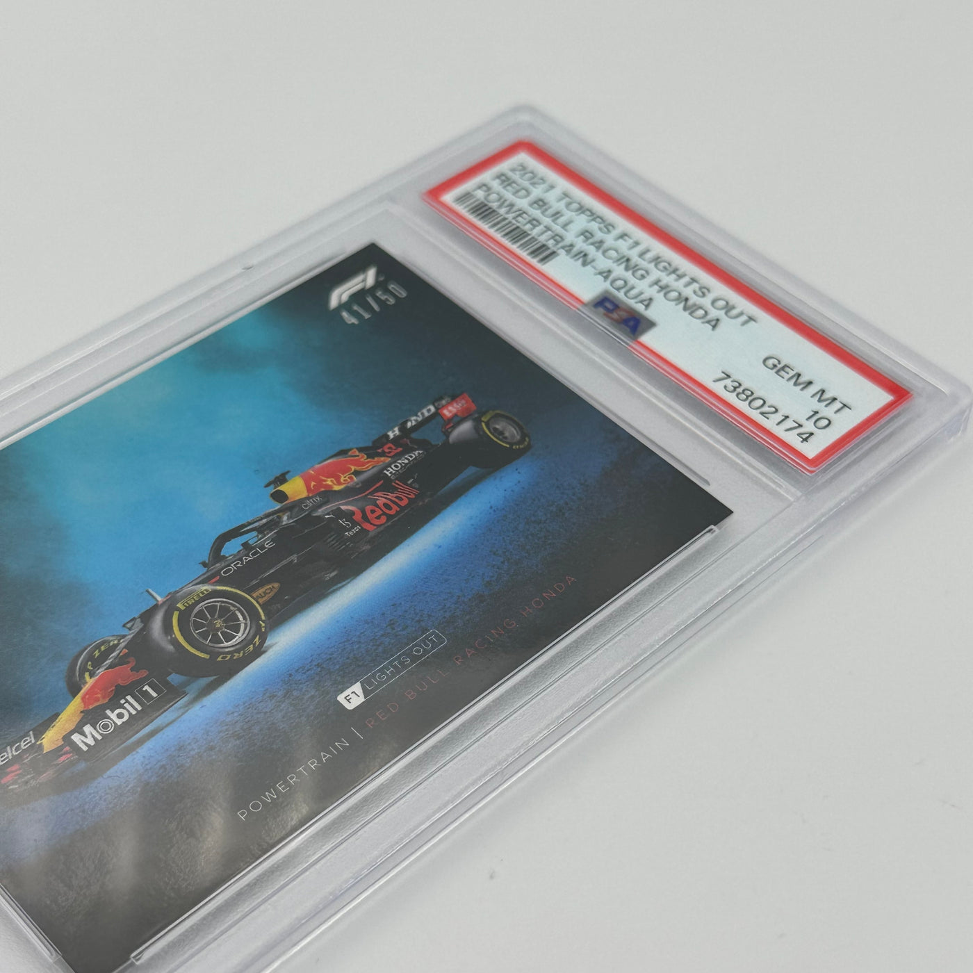 PSA 10 - 41/50 RED BULL RACING HONDA - POWERTRAIN - AQUA