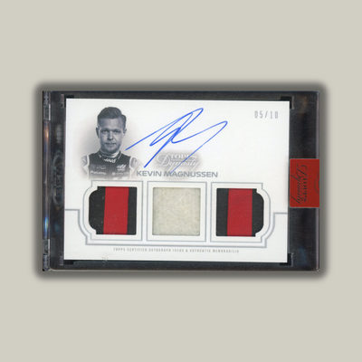 /10 Kevin Magnussen #TRA-KM - Triple Relic Auto - 2020 Topps Dynasty F1