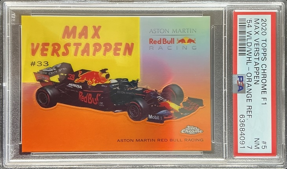 PSA 7 - /25 Max Verstappen #5 -54W-5 - Orange - 2020 Topps Chrome F1