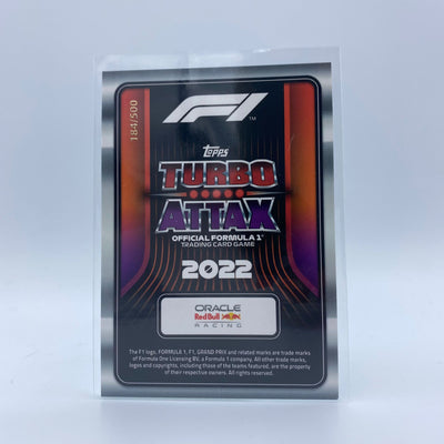 184/500 Max Verstappen #132 - F1 Stat Attax Most Wins - Turbo Attax 2022