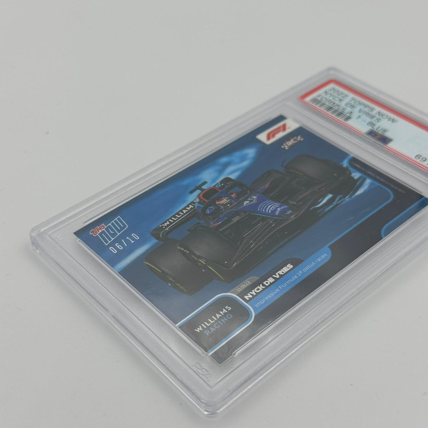 PSA 9 - 06/10 - Nyck de Vries - Impressive Formula 1 Debut #056 - Blue