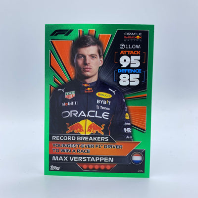 217/500 Max Verstappen #286 - Record Breakers - Turbo Attax 2022