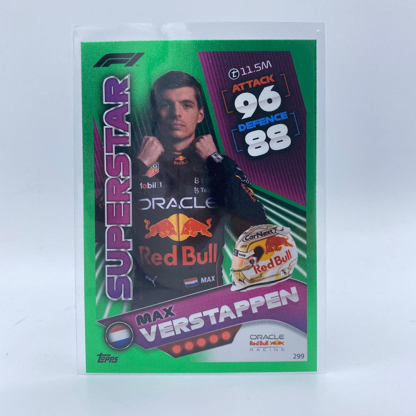 386/500 Max Verstappen #299 - F1 Superstar - Turbo Attax 2022