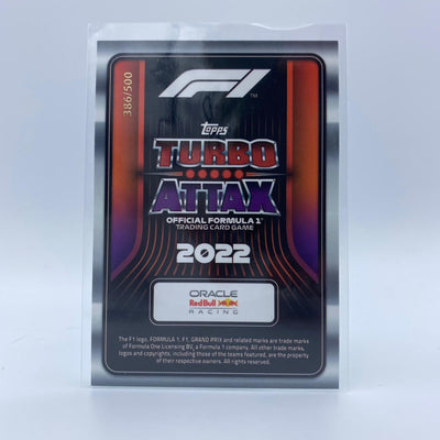 386/500 Max Verstappen #299 - F1 Superstar - Turbo Attax 2022