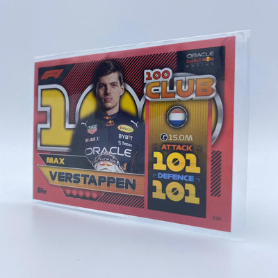 468/500 Max Verstappen #330 - F1 100 Club - Turbo Attax 2022