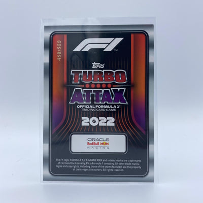 468/500 Max Verstappen #330 - F1 100 Club - Turbo Attax 2022