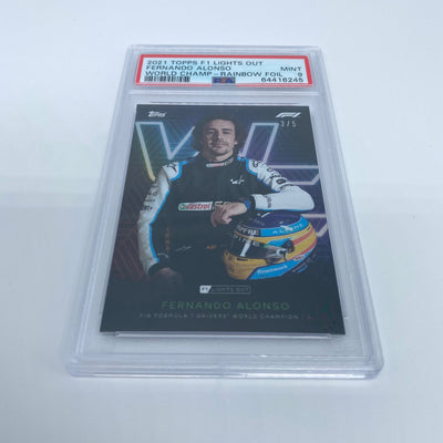 PSA 9 - 3/5 Fernando Alonso - Drivers World Champion