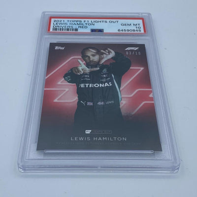 PSA 10 - 03/10 Lewis Hamilton - Drivers - Red Parallel