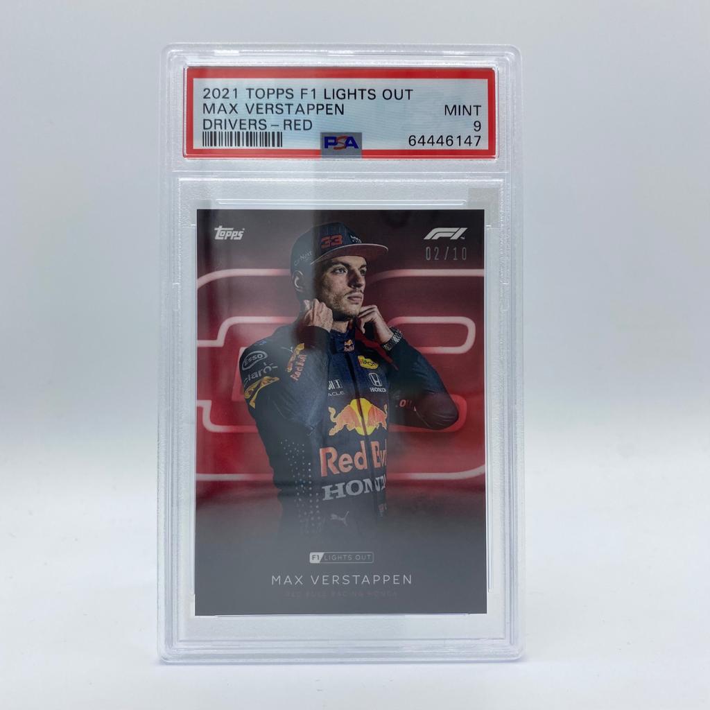 PSA 9 - 02/10 Max Verstappen - Drivers -  Red Parallel