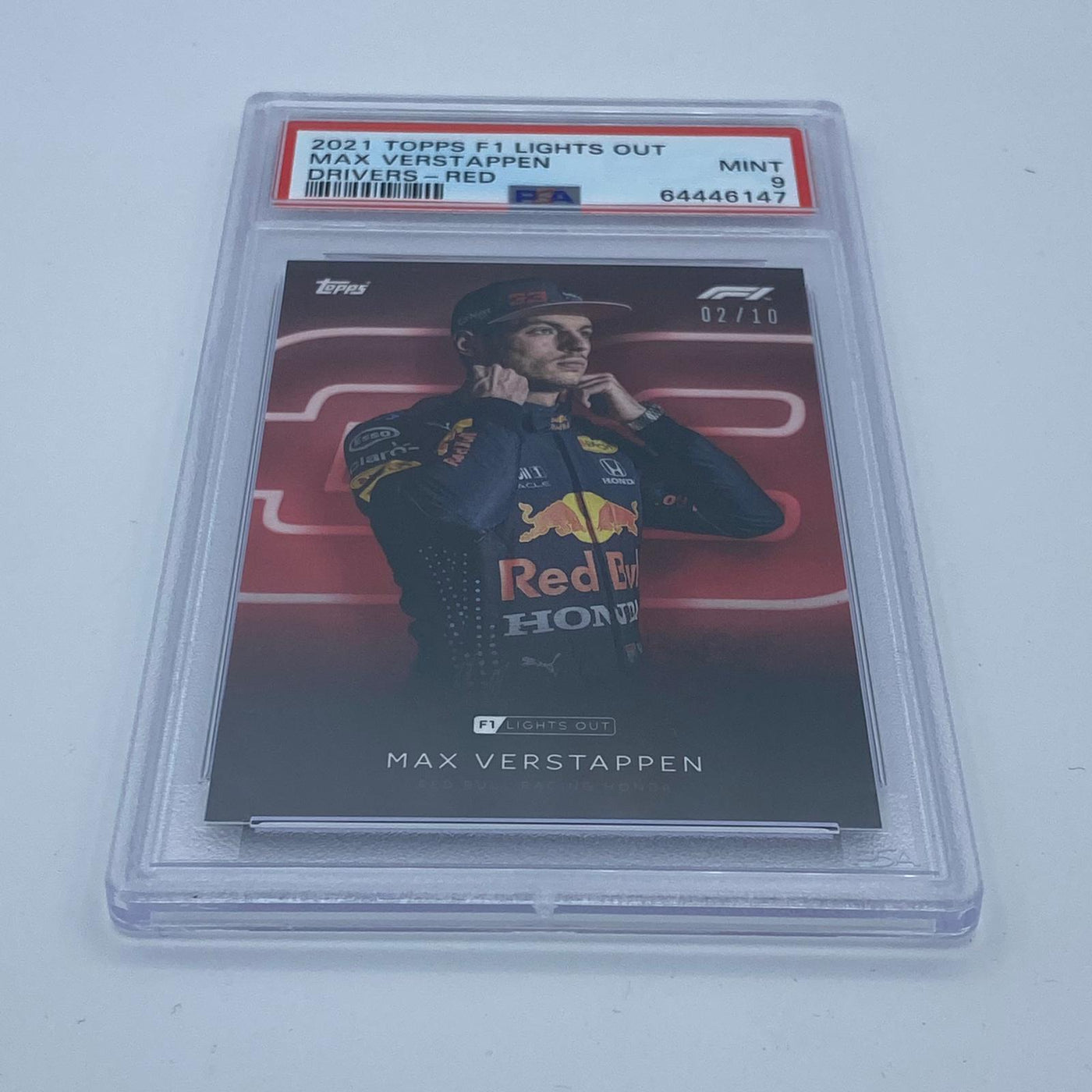 PSA 9 - 02/10 Max Verstappen - Drivers -  Red Parallel