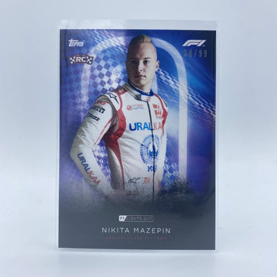 38/99 Nikita Mazepin - Drivers -  Blue Parallel