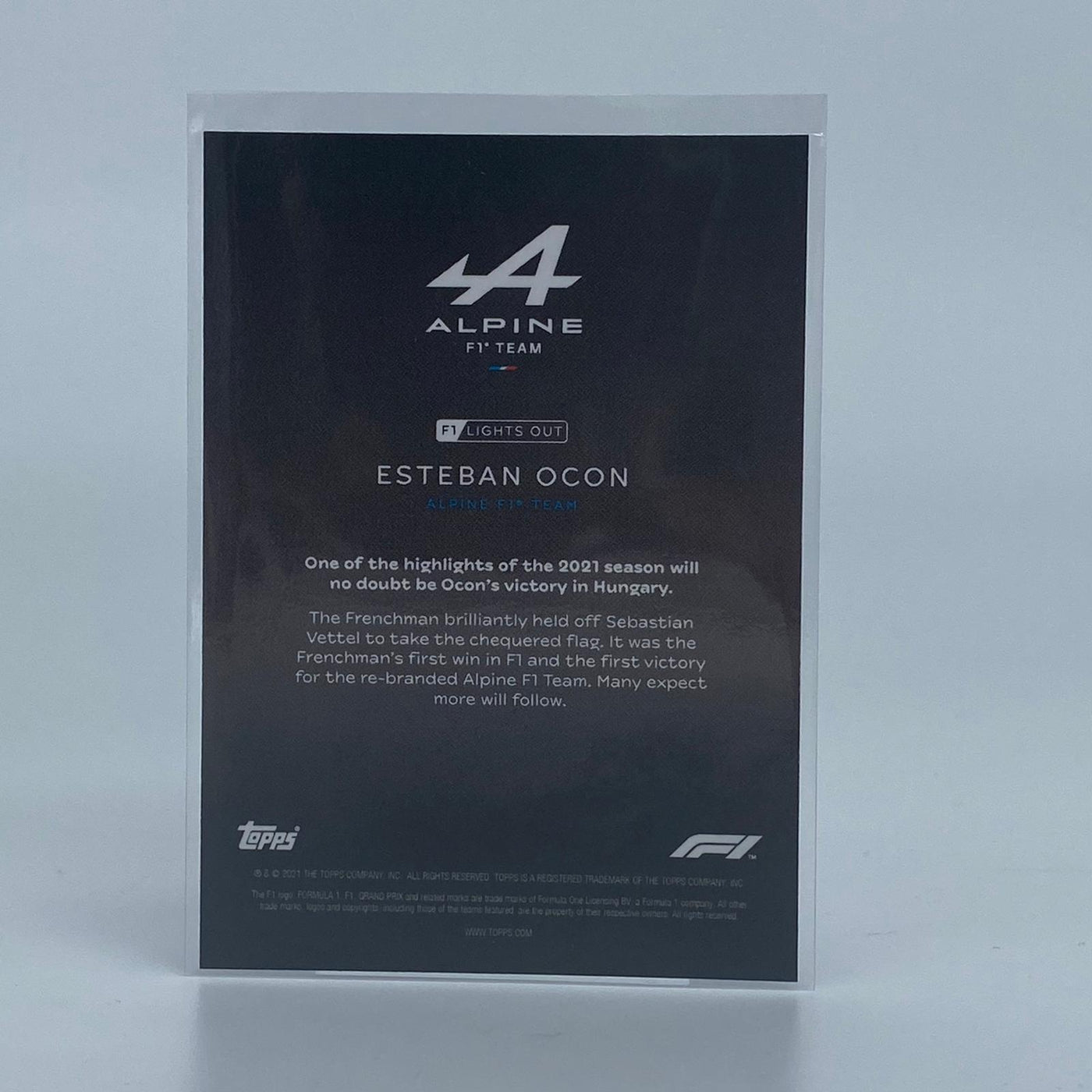 42/50 Esteban Ocon - Driver - Aqua Parallel