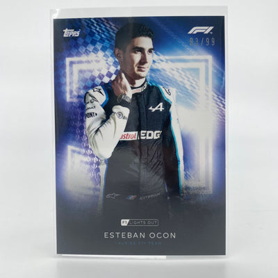 93/99 Esteban Ocon - Drivers -  Blue Parallel