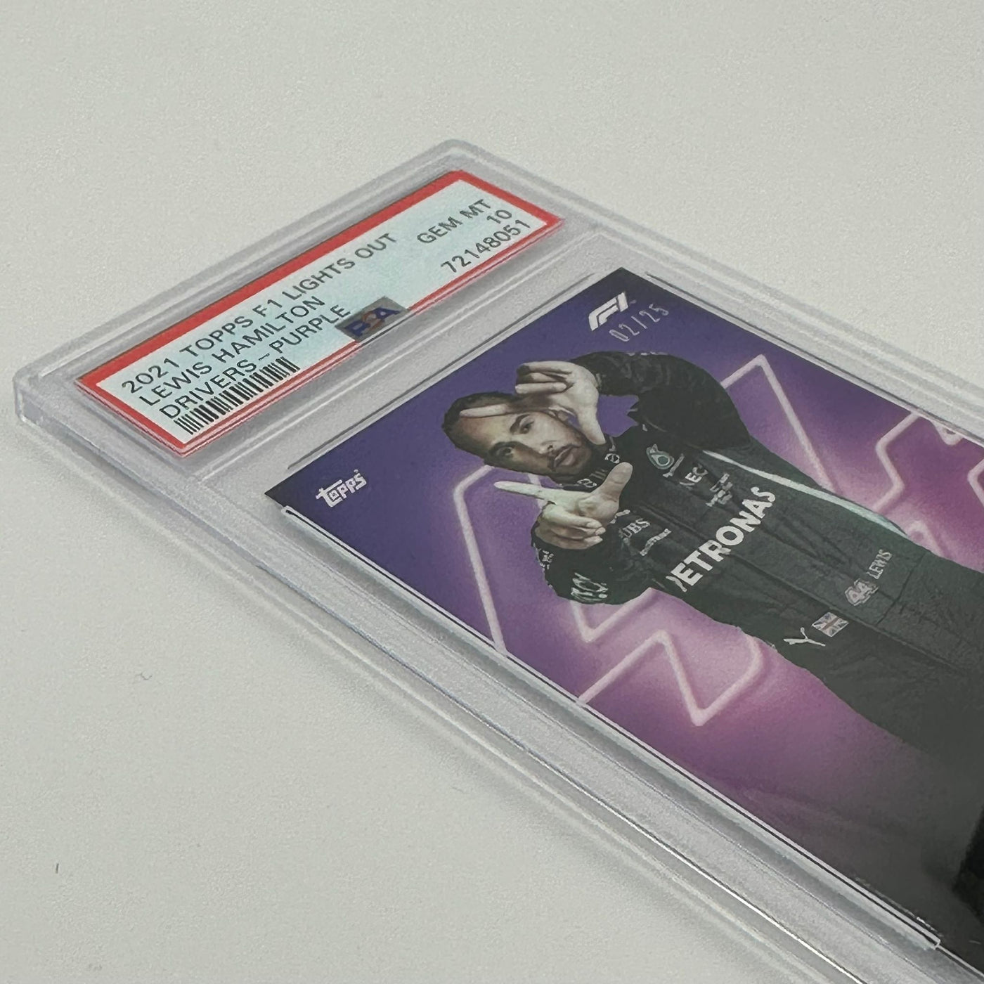 PSA 10 - 02/25 Lewis Hamilton - Drivers - Purple Parallel