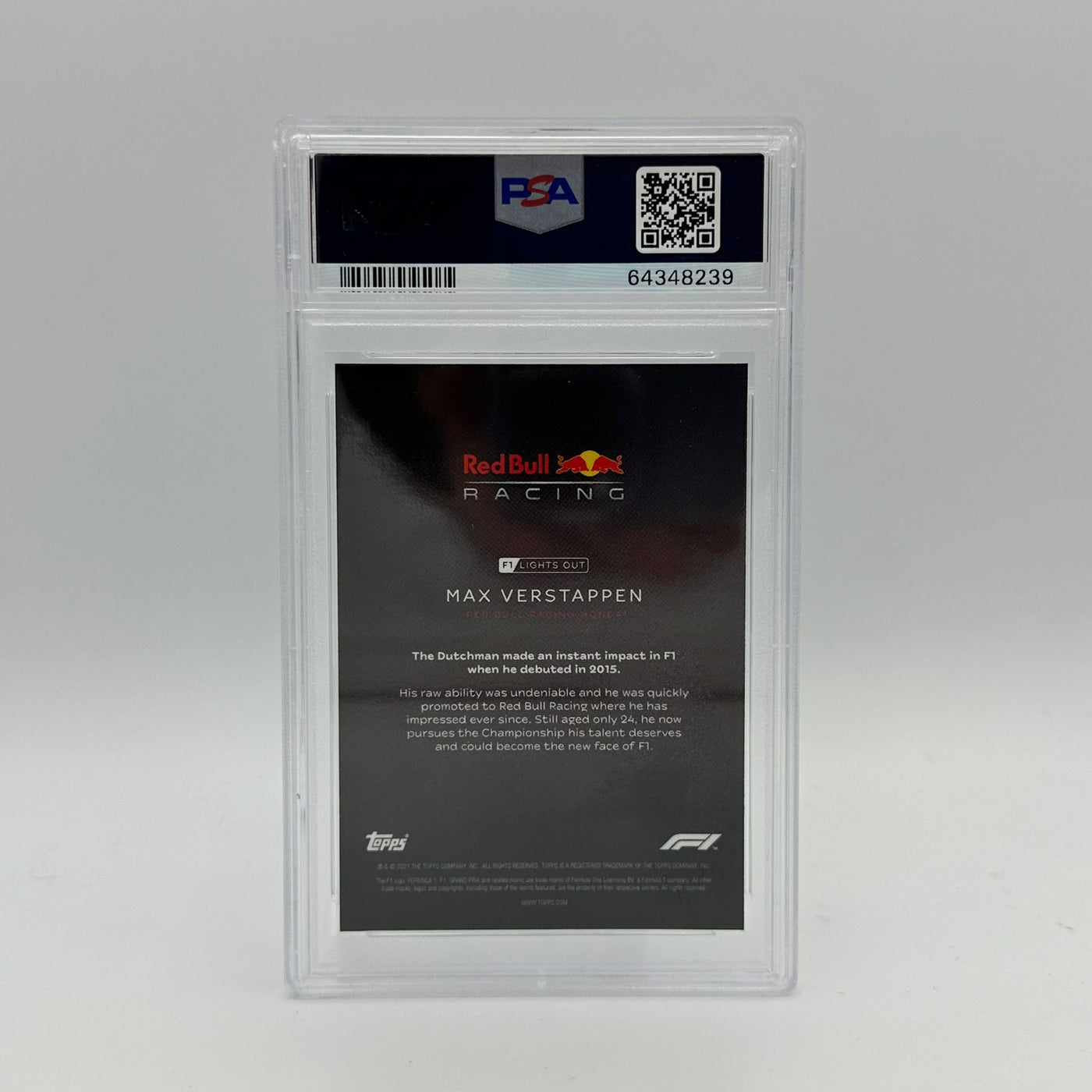 PSA 10 - 02/50 Max Verstappen - Drivers - Aqua Parallel