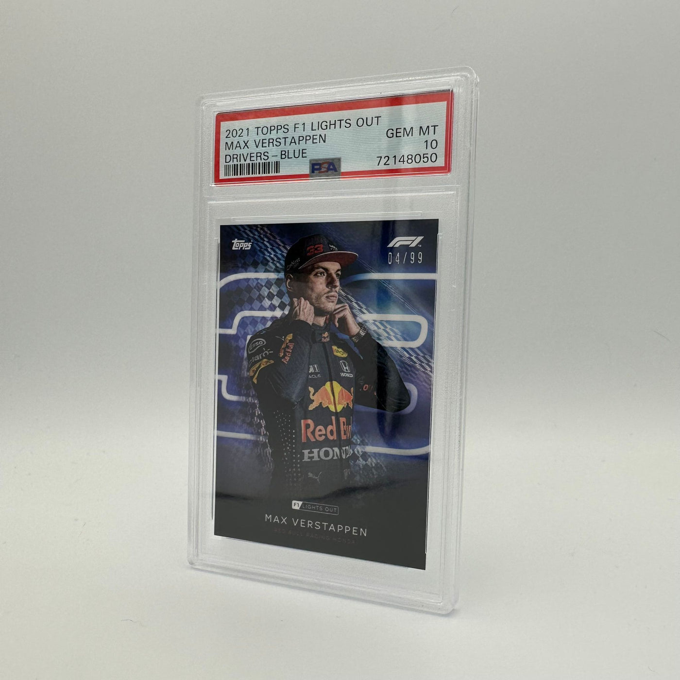 PSA 10 - 04/99 Max Verstappen - Drivers -  Blue Parallel