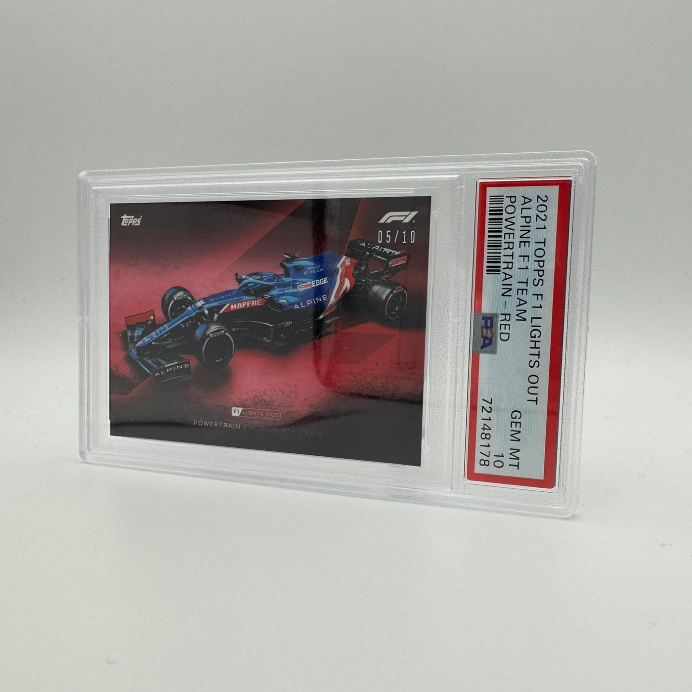 PSA 10 - 05/10 Alpine F1 Team - Powertrain -  Red Parallel