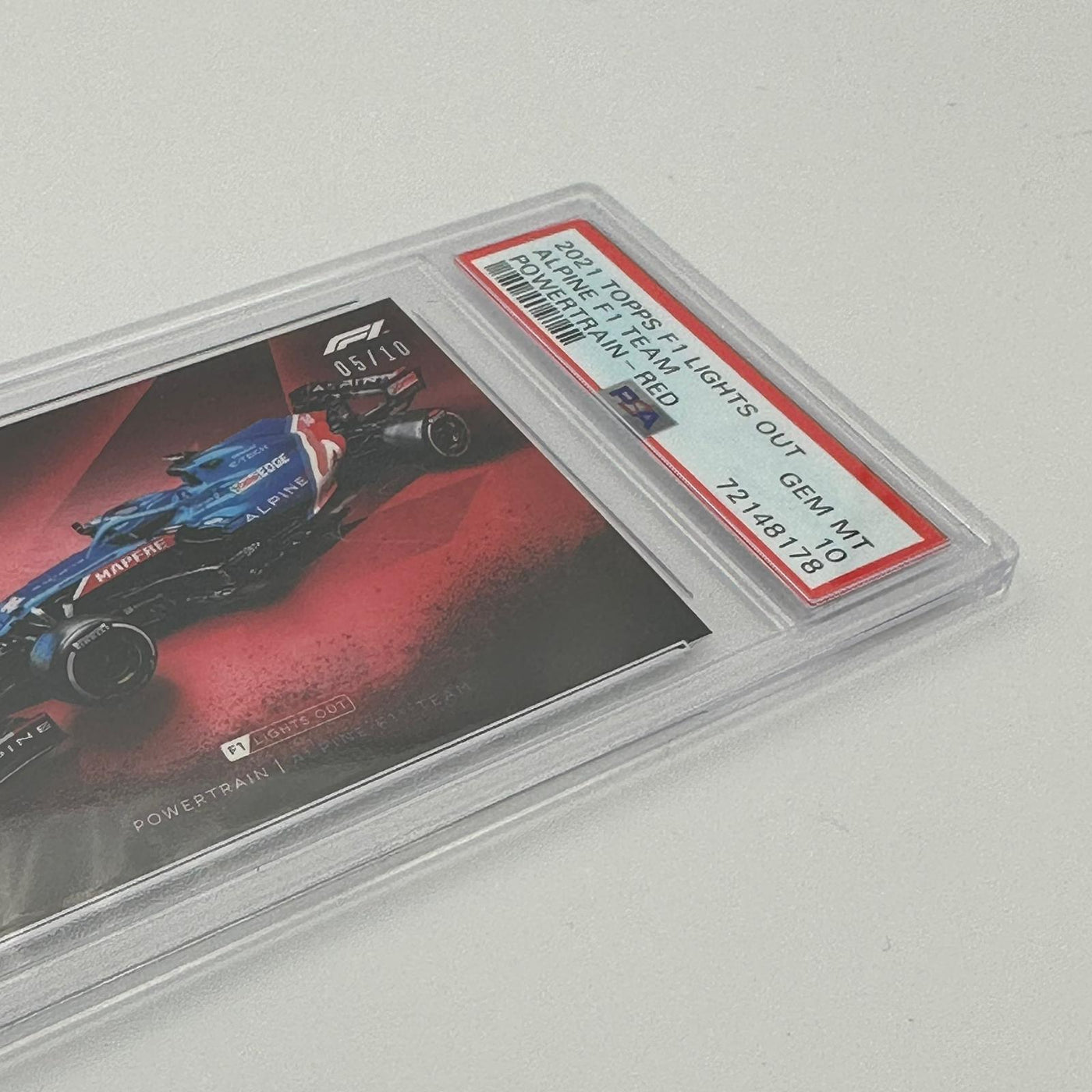 PSA 10 - 05/10 Alpine F1 Team - Powertrain -  Red Parallel