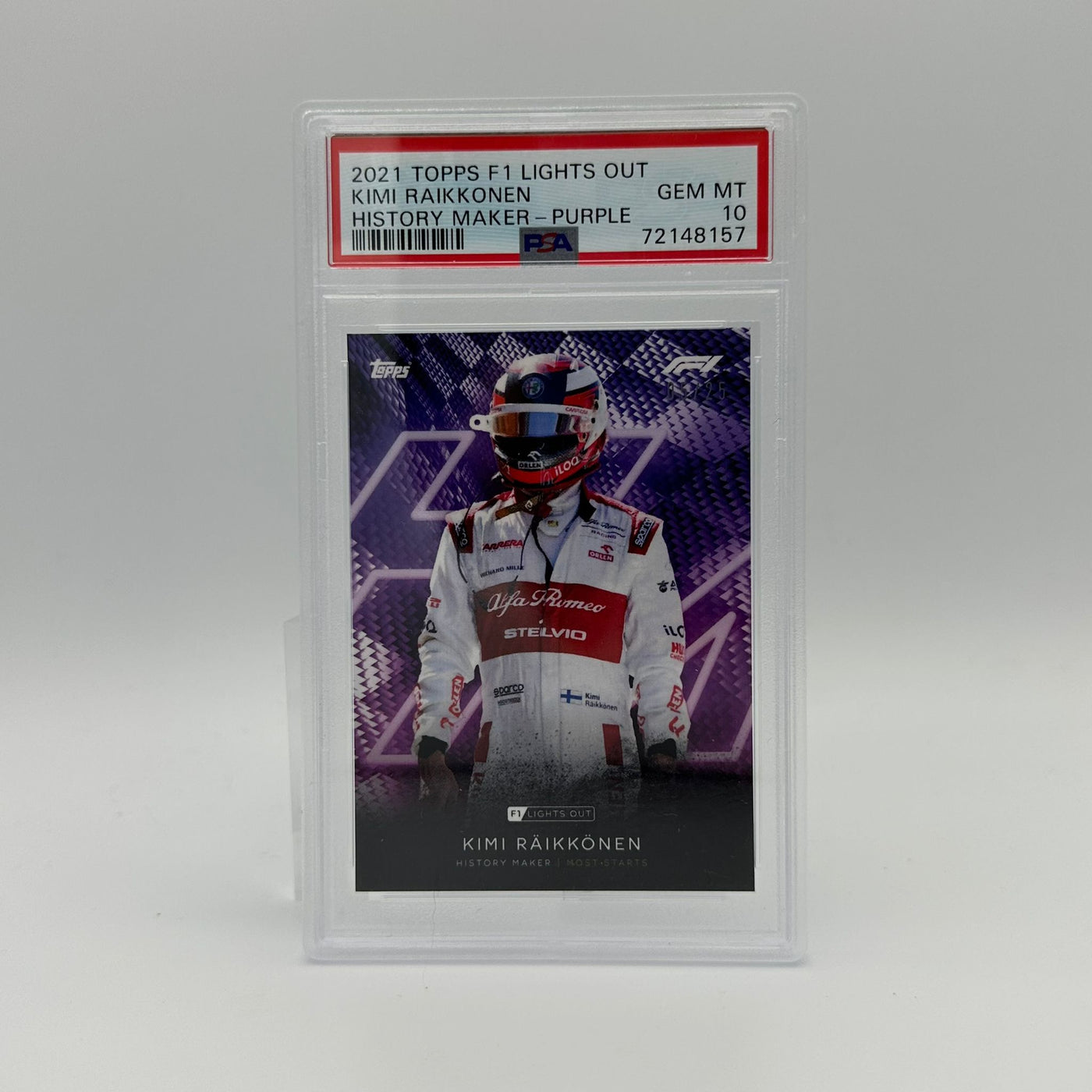 PSA 10 - 05/25 Kimi Raikkonen - History Maker