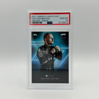 PSA 10 - 07/50 Valtteri Bottas - Drivers -  Aqua Parallel