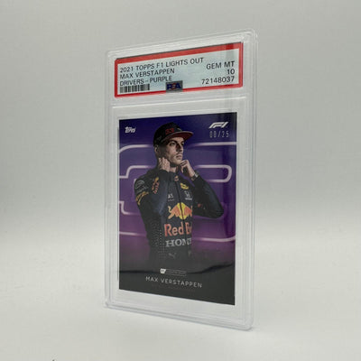 PSA 10 - 08/25 Max Verstappen - Drivers- Purple Parallel