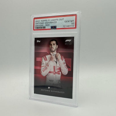 PSA 10 - 09/10 Antonio Giovinazzi - Drivers - Red Parallel