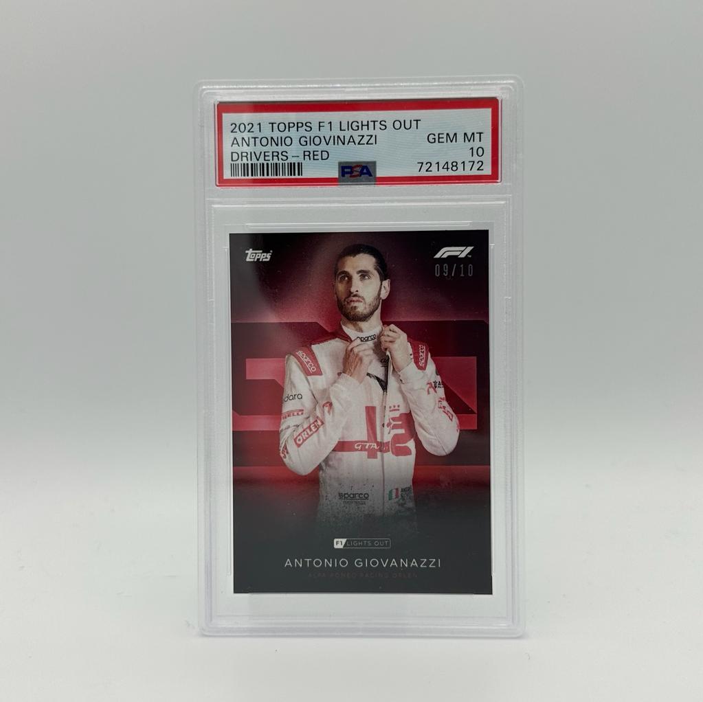 PSA 10 - 09/10 Antonio Giovinazzi - Drivers - Red Parallel