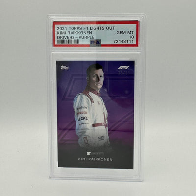 PSA 10 - 15/25 Kimi Raikkonen - Drivers - Purple Parallel