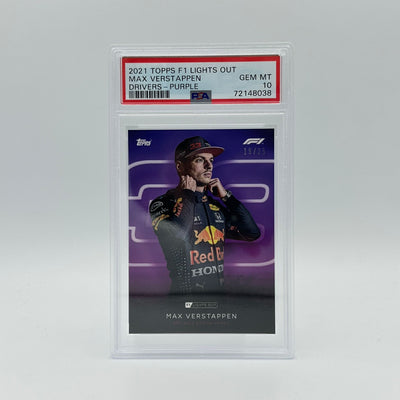 PSA 10 - 19/25 Max Verstappen - Drivers- Purple Parallel