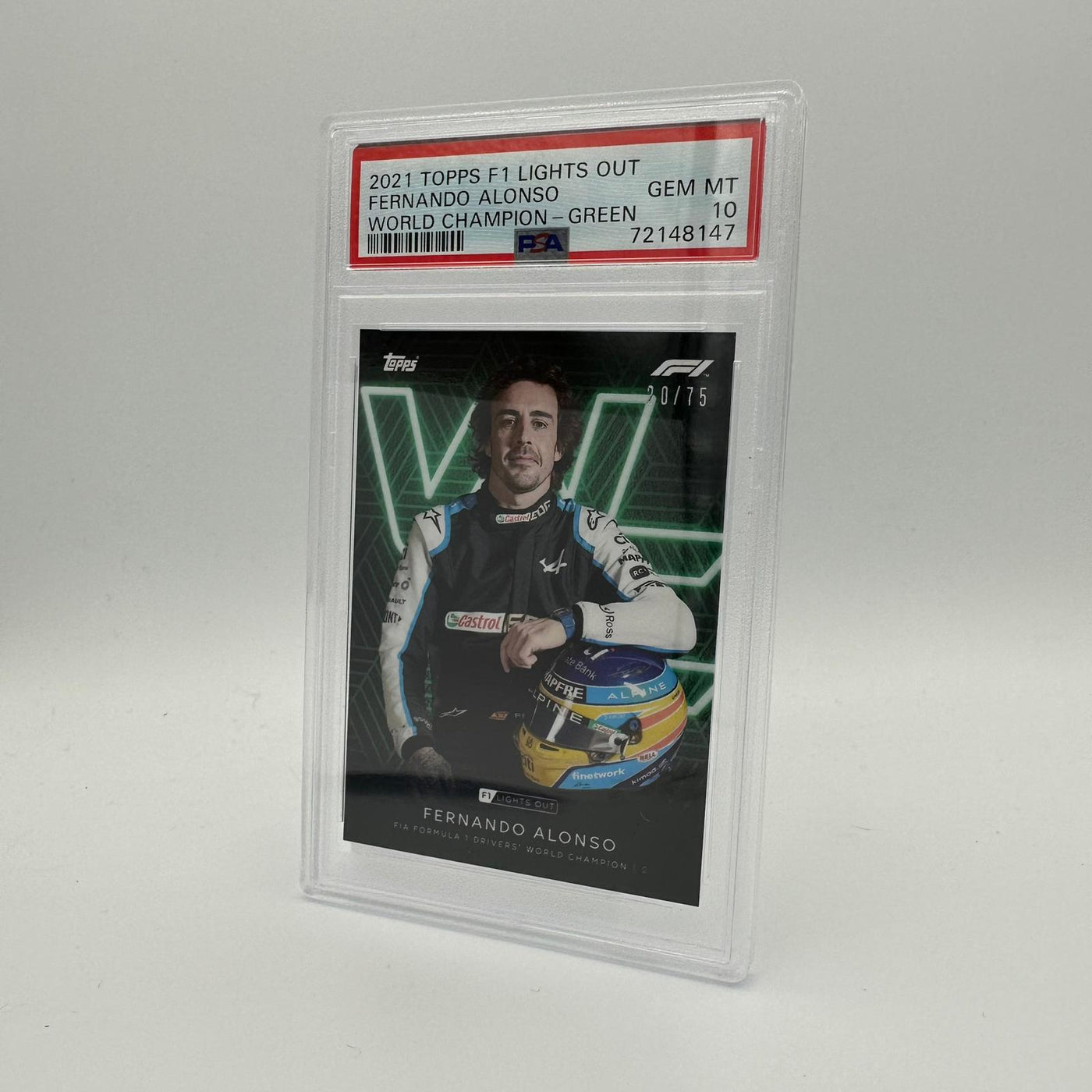 PSA 10 - 20/75 Fernando Alonso - Drivers World Champion