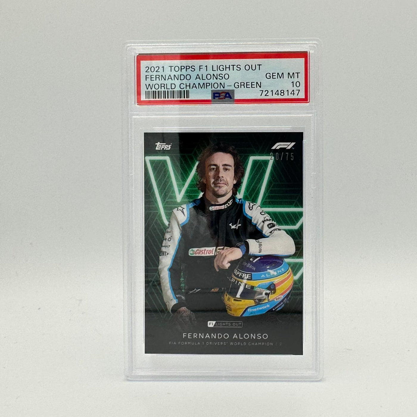 PSA 10 - 20/75 Fernando Alonso - Drivers World Champion