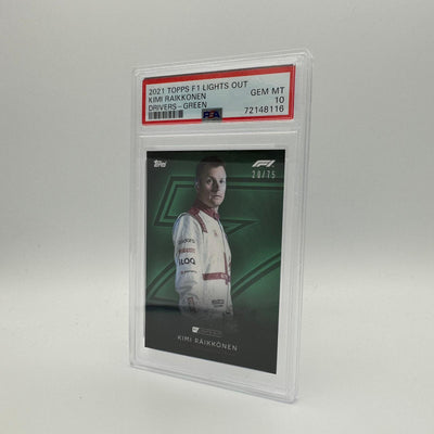 PSA 10 - 20/75 Kimi Raikkonen - Drivers - Green Parallel