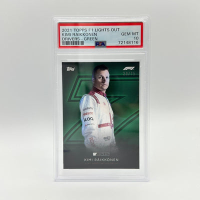 PSA 10 - 20/75 Kimi Raikkonen - Drivers - Green Parallel