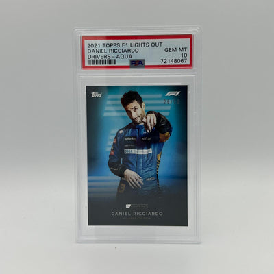 PSA 10 - 26/50 Daniel Ricciardo - Drivers -  Aqua Parallel